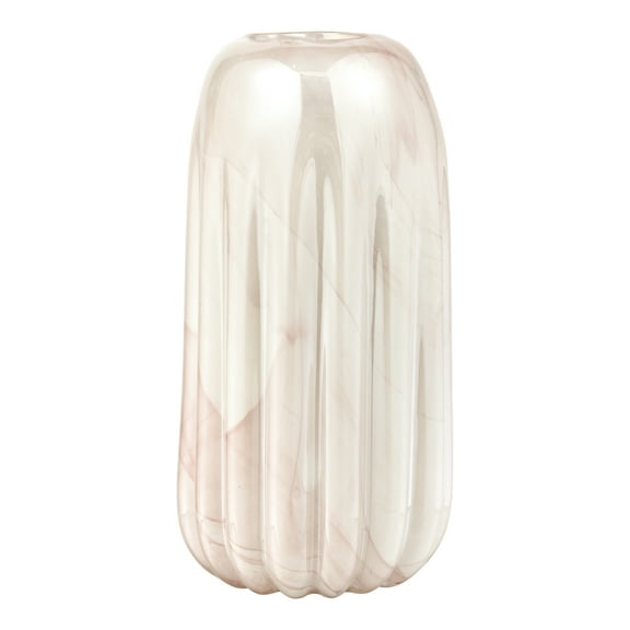 Elk Home Amplitude Coastal Vase in Marbled Pink Finish
