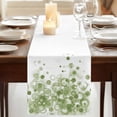 thumbnail image 3 of Table Runners 72 Inches Long Dress Scarves, Sage Green Gradient Farmhouse Kitchen/Dining Table Runner, Coffee Tablerunners, Abstract Polka Dots Vintage Modern Art 13x72 Inch, 3 of 9