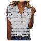 thumbnail image 2 of Fiudx Camisetas para Mujer Blusa de Manga Corta de Verano con Cuello En V para Mujer, Sexy, Informal, con Estampado Regular, 2 of 5