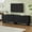 Black6, variant on Cream Style TV Stand with Arched Doors & 2 Drawers for TVs up to 75", Minimalist Media Console with Rebound Device, Entertainment Center with 5 Iron Round Legs for Living Room, Bedroom, White2