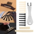 thumbnail image 3 of Bridge Pin Kit With Puller, Guitar String Peg Set with Nut Durable Metal + Plastic Lightweight and Portable  for Most Acoustic Guitars, 3 of 8