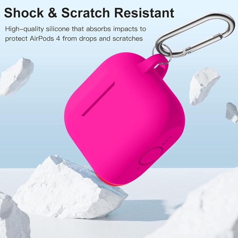 Comvin Rose Pink AirPods 4 & 5 Case with Carabiner photo 2