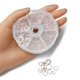 thumbnail image 5 of 1 Box Iron Jump Rings Set Mixed Sizes Open Jump Rings Round Ring Rose Gold 18~21 Gauge 4~10x0.7~1mm Inner Diameter: 2.6~8mm 10g/size 6 sizes about 1000pcs/box, 5 of 6