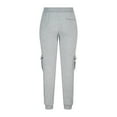 thumbnail image 5 of lmcalzta Mens Cargo Pants Fleece Lined Drawstring Elastic Waisted Joggers With Multi Pockets Oversized Trendy Casual Trousers, 5 of 6