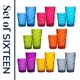 thumbnail image 1 of US Acrylic Optix - Vasos reutilizables de plástico (juego de 16) rocas de 14 onzas y tazas de agua de 20 onzas en colores de tono joya, vasos sin BPA, fabricados en Estados Unidos, aptos para,1, 1 of 11
