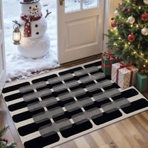 2x3 Entryway Rug Bathroom Rugs for Front Door Bedroom Kitchen, Washable Vintage Print Carpet, Floor Mat with Non Slip Backing