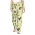 thumbnail image 2 of Lsque Green And Purple Grapes Print Women's Pajama Pants, Lounge Pant - Comfortable Home Wear,Elastic Waistband, Stylish Design-X-Large, 2 of 9