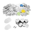thumbnail image 2 of 100PCS Blank Bad Button Maker Parts, Plastic/Metal-Base DIY Bads Set, 58MM Button Parts Bad Pin Press Machine Supplies, 2 of 5
