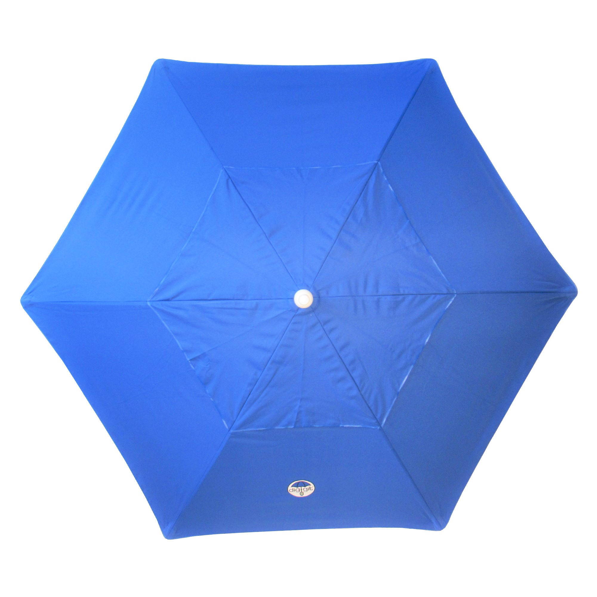 dig-git Beach Umbrella wind resistant, Royal blue vented with shovel sand anchor - image 2 of 6