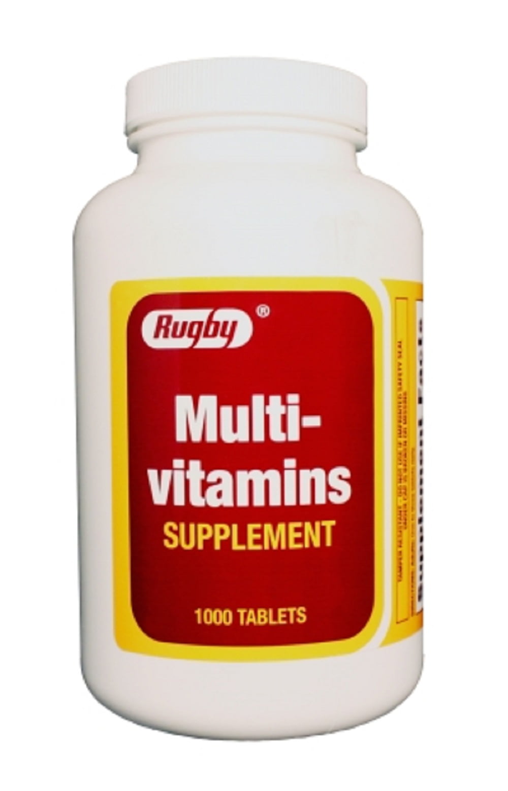 Rugby Multivitamins Tab Ascorbic Acid38 Mg Red 1000 Tablets Upc