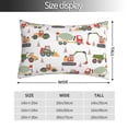 thumbnail image 2 of Zufioo Excavator Print Double-Sided Throw Pillow Cover, Pillow Protector Home Decor - With Hidden Zipper, Suitable for Bedroom, Living Room, Car Interior-16"x24", 2 of 6