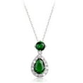 thumbnail image 2 of Inlaid AAA Zircon Emerald Star Necklace, 2 of 2