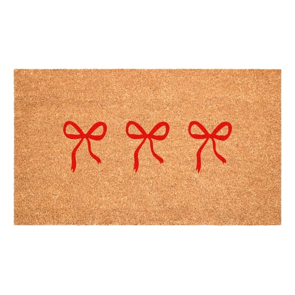 Calloway Mills 114892436 Bow Trio Doormat 24" x 36",Red