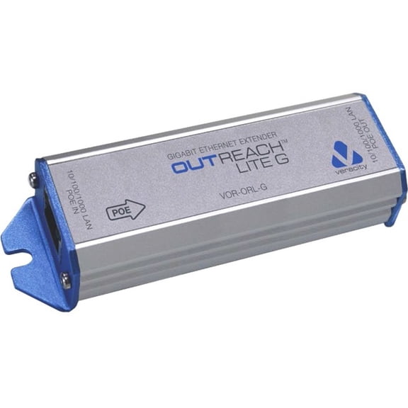 Veracity Outreach Lite G Poe-powered Lan Extender (100m/unit, No Poe Out)