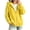 Yellow, variant on Oversized Zip Up Hoodie For Women Casual Long Sleeve Sweatshirts Fall Winter Track Jackets, XL