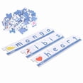 thumbnail image 3 of Juego de 90 piezas de rompecabezas de ortografía con letras, animales, frutas, tarjetas cognitivas, juguete educativo, tarjeta de letras, 3 of 14