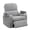 Gray, variant on BaseBeauty 26" Power Swivel Rocker Recliner, Oversized Swivel Glider Recliner with Adjustable Headrest, Nursery Glider Recliner with Cup Holders and Storage, White