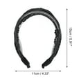 thumbnail image 4 of Unique Bargains 1 Pc Dot Pattern Headband 5.91"x4.33" Black, 4 of 6