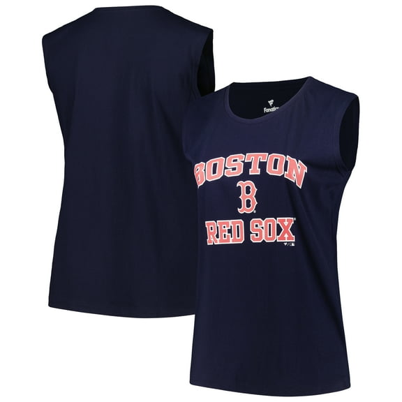Women's Profile Navy Boston Red Sox Plus Size Tank Top