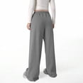 thumbnail image 6 of Nekdswn Girls Wide Leg Sweatpants Bow Print Baggy Athletic Pants with Pockets Teen Grils Fleece Lined Drawstring Waist Sweat Pants, 6 of 8