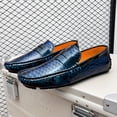 thumbnail image 5 of Men's Casual Loafers Slip On Leather Shoes Lightweight Driving Shoes Moccasins Classic Penny Loafer Flats Boat Shoes Big Size, 5 of 10