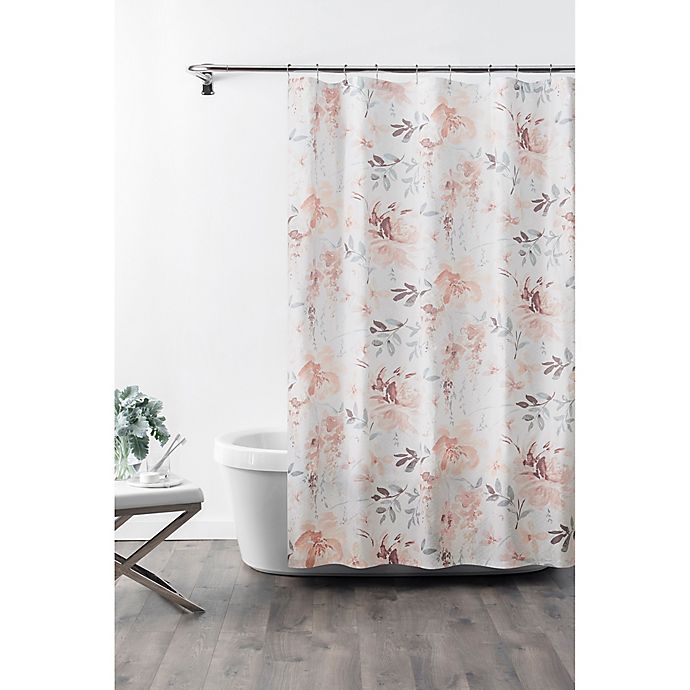 White Croscill Fabric Shower Curtain Liner 70 72-inch