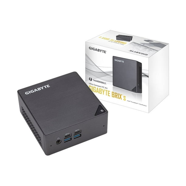 Gigabyte BRIX s GB-BKi7HT2-7500 (rev. 1.0) - Barebone - Ultra Compact PC Kit - 1 Core i7 7500U / 2.7 GHz - RAM 0 GB - HD Graphics 620 GigE - Walmart.com