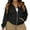 Black, variant on Domzest Sweatshirts for Women Zip Up Long Sleeve 4X-5X Hoodie Winter Lightweight Fashion Fleece Drawstring Oversize Sweatshirts Y2k with Pocket Jackets Beige 5XL-Large