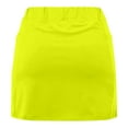 thumbnail image 4 of Jacenvly New Skirt Shorts for Women Loose Women's Color Mid-Waist Skirt Pants Sports Shorts Bottoming Skirt Pants Quick Drying Sport Skirt with Shorts Yellow, 4 of 5