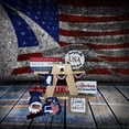thumbnail image 3 of IUAMXWU 4th of July Independence Day Tiered Tray Decor Set Patriotic Wooden Signs Red White Blue Rustic Farmhouse Ornaments for Home Kitchen Table Shelf Holiday Party Summer Decor, 3 of 9