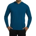 thumbnail image 4 of Men's UV Protection Hoodie UPF50 + Hoodie Long Sleeve Quick-Drying Lightweight Athletic Outdoor Sports Hiking Workout Shirt with Hood, 4 of 4