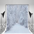 thumbnail image 1 of EREHome Polyester Fabric 5x7ft Holiday White Snow Backdrop Photography White Frozen Tree Winter Background For Children Photo Backdrops christmas backdrops, 1 of 2