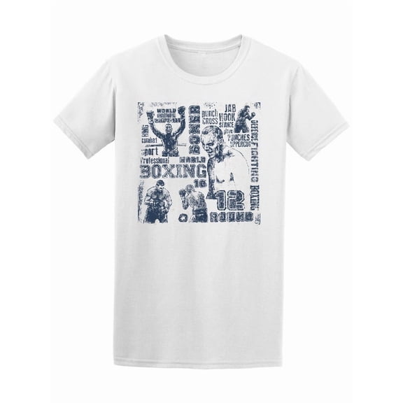 Boxing Hand Drawn Doodles Set T-Shirt Men -Image by Shutterstock, Male x-Large