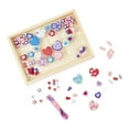 thumbnail image 4 of Melissa & Doug Created by Me! Heart Beads Wooden Bead Kit, 120+ Beads and 5 Cords for Jewelry-Making, 4 of 10