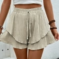 thumbnail image 5 of Kureaily Women Summer Shorts Elastic Waist Shorts Casual Wide Legs Shorts With Pockets, 5 of 5
