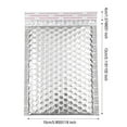 thumbnail image 3 of SUSHANG Waterproof Bubble Express Bag Lined Seal Poly Envelopes 50PC Aluminizer Mailer Padded Bubble Mailers Self Office&Craft&Stationery, 3 of 3