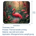 thumbnail image 5 of Flamingo Square 8.3x9.8 Inch Non-Slip Rubber Bottom Printed Desk Mat Gaming Mousepad Mouse Mat for Office and Gaming, 5 of 6