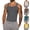 #01 Dark Gray, variant on Mens Wide Strap Tank Top Sleeveless Ribbed Tee Round Neck Stretchy Cotton Muscle Fit Gym Training Daily Wear Shirt, #01 Turquoise, XXL