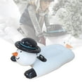 thumbnail image 2 of tredstone Snow Snowman Inflatable Thicken Reusable Tube Sled Cutely Sport Circle Cold-resistant Handle Resistance Outdoors, 2 of 8