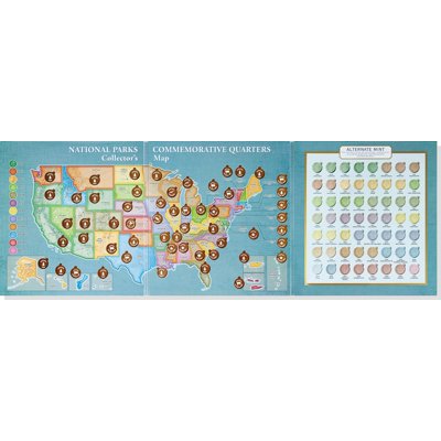 Buy America The Beautiful National Parks Quarters Collector S Map 2010 2021 Including The District Of Columbia And The Us Territories Online In Uganda 23835334