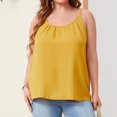thumbnail image 1 of TIHLMK Hauts pour Femmes T-Shirts Décontractés à Col Rond Sans Manches Grande Taille Tunique Blouse Hauts Coupe Ample T-Shirt, 1 of 8