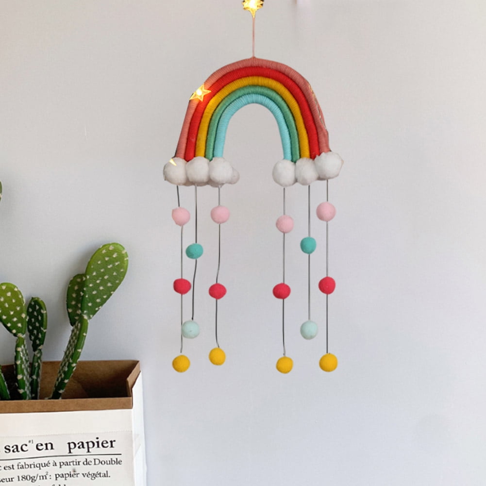 Girls Window Bedroom Nursery Gift Rainbow Decoration Hand Made Wall Hanging Walmart Com Walmart Com