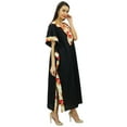 thumbnail image 4 of Bimba Women Long Kaftan Maxi Gown Cotton Caftan Designer Coverup, 4 of 8