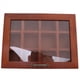 thumbnail image 1 of Soporte de Madera para Bolsas de Té, 12 Rejillas, Paquetes de Azúcar, Bolsas de , Estuche de Almacenamiento, Cajas para Bolsas de Café Instantáneo con Tapa Transparente, 1 of 9