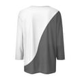 thumbnail image 5 of Tittly Button Down Shirts Shirts for Women Summer Women's Fashion Printed Seven Quarter Sleeve T Shirt Long Sleeve Shirts for Women Womens Shirts White M, 5 of 5