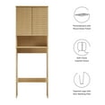 thumbnail image 2 of Render Over the Toilet Bathroom Storage Cabinet in Oak, 2 of 9