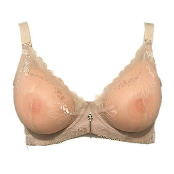 Fake Breast Bra Pocket Bra Silicone Breast Forms Crossdressers Cosplay Prop  90d(skin Color)-liuyue 
