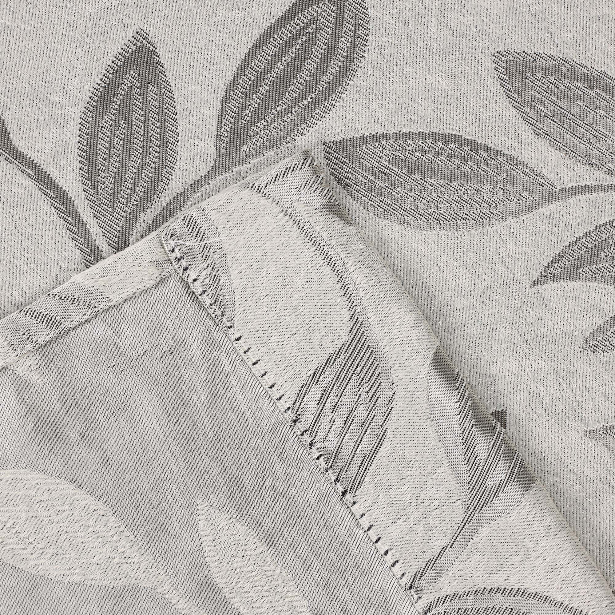 Superior Blackout Leaves Curtains Set of 2, Light Filtering Grommet Curtain Panel Set, Ivory, 46"W x 63"L