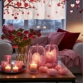 thumbnail image 6 of Dvumao Valentines Day Decorations, Romantic Valentine's Day Heart Shaped Style Semi Kitchen Curtains Suitable For Kitchens And Living Rooms Easily Create A Warm Home,, 6 of 6