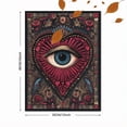 thumbnail image 3 of Qisvanset All-Seeing Eye Heart Canvas Print 15.75x11.81 Inches, 3 of 8
